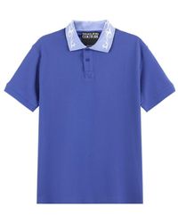 Versace Jeans Couture - Lapel Short-Sleeved Polo Shirt - Lyst