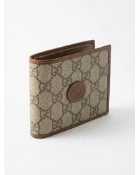 Gucci - Gg Supreme-Canvas Bi-Fold Wallet - Lyst