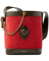 Versace - Pivot Small Bucket Bag - Lyst