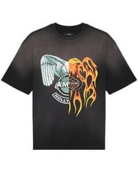 Amiri - Spliced Logo Crewneck T-Shirt - Lyst