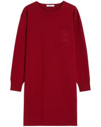 Max Mara - Short Wool Dress - Lyst