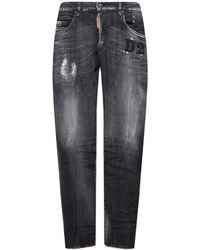 DSquared² - Distressed Faded Skinny-Fit Jeans - Lyst