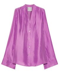 forte_forte - Myshirt V-Neck Button-Up Shirt - Lyst