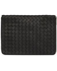Bottega Veneta - Intrecciato Leather Laptop Bag - Lyst