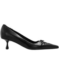 Jimmy Choo - Scarlett 50 Pointed-Toe Lace-Up Pumps - Lyst