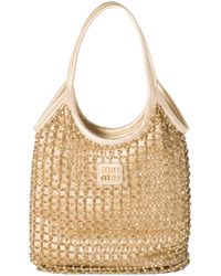 Miu Miu - Ivy Beaded Duchesse Bag - Lyst