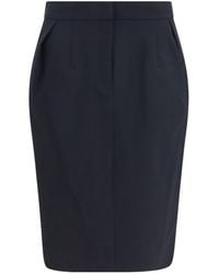Magda Butrym - High Waist Pleated Midi Skirt - Lyst