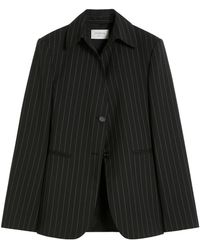 Sportmax - Rive Pinstriped Tight Blazer - Lyst