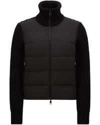 Moncler - Zip-Up Padded Knit Cardigan - Lyst