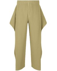 Homme Plissé Issey Miyake - Pleated Layered Trousers - Lyst