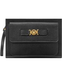 Versace - Medusa Biggie Zipped Large Clutch Bag - Lyst