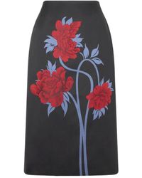 La DoubleJ - Jacquard Floral Skirt - Lyst