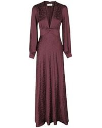 RIXO London - Emory Jacquard Maxi Dress - Lyst