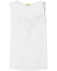 Twinset - X Myfo Floral-Embroidered Tank Top - Lyst