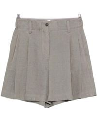 Brunello Cucinelli - Double Pleated Shorts - Lyst