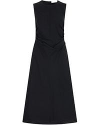 Proenza Schouler - Anoushka Ruched Cotton-Blend Poplin Midi Dress - Lyst