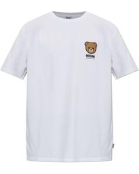 Moschino - Bear-Printed Short Sleeved T-Shirt - Lyst