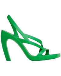 Bottega Veneta - Jimbo Slingback Heeled Sandals - Lyst