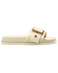 AllSaints - Ellie Buckle Sandals - Lyst