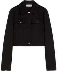 Sportmax - Cotton Cady Cropped Jacket - Lyst