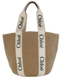 Chloé - Chloé Woody Large Tote Bag - Lyst