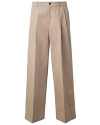Jil Sander - Pleated Cotton Wide-Leg Pants - Lyst