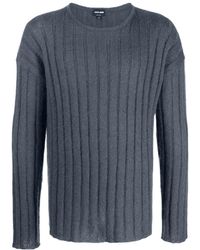 Giorgio Armani - Ribbed Knit Mohair-Wool Blend Jumper - Lyst