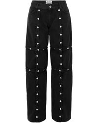 The Attico - Belt Ring Denim Trousers - Lyst