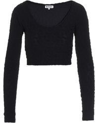 Sunnei - Long-Sleeved Blouse With Round Neck - Lyst