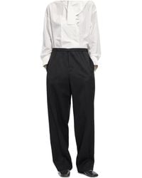 Bottega Veneta - Wool Grain De Poudre Pants - Lyst