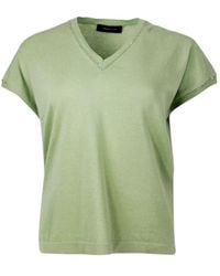 Fabiana Filippi - Sequin-Detailed V-Neck Knitted Top - Lyst