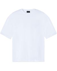 Giorgio Armani - Logo Embroidered Crewneck T-Shirt - Lyst