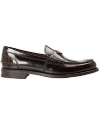 Prada - Darkbrown Polished Leather Loafer - Lyst