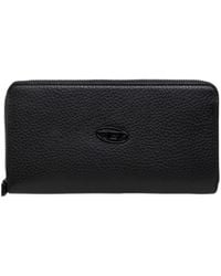 DIESEL - Logo-Plaque Leather Wallet - Lyst