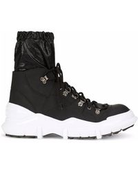 Dolce & Gabbana - Elasticated Ankle Lace-Up Boot - Lyst