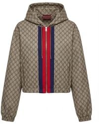 Gucci - Gg Technical Jersey Zip Jacket - Lyst