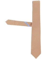 Ferragamo - Gancini Links Print Silk Tie - Lyst