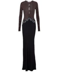 Christopher Esber - Cutout Lace-Trimmed Jersey Gown - Lyst