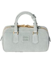 Miu Miu - Arcadie Zipped Tote Bag - Lyst