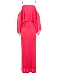 Tom Ford - Spaghetti Strap Ruffled Maxi Dress - Lyst