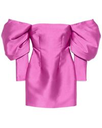 Solace London - London Bow Sleeve Dress - Lyst