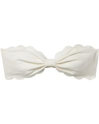Marysia Swim - Antibes Recycled-Seersucker Bikini Top - Lyst
