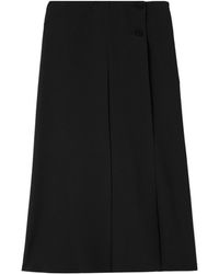 Loro Piana - Bull Pleated High-Rise Midi Skirt - Lyst