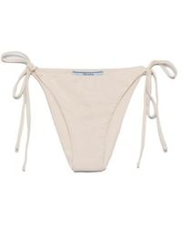 Prada - Jersey Bikini Bottom With Rhinestones - Lyst