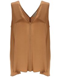 Antonelli - V-Neck Sleeveless Top - Lyst
