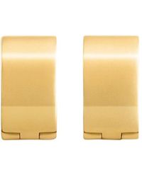 TOTEME - Totême Signature Embossed Hoop Earrings - Lyst