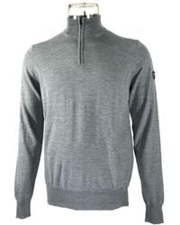 EA7 - Stand-Neck Semi-Zipper Sweater - Lyst