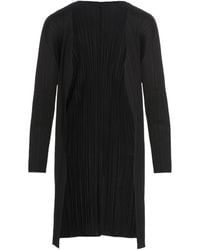 Pleats Please Issey Miyake - Issey Miyake Pleated Long Cardigan - Lyst