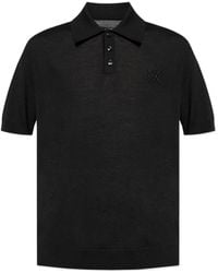 Amiri - Ma Embroidered Short-Sleeved Polo Shirt - Lyst