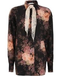 Zimmermann - Illustration Lace Scarf Shirt - Lyst